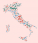 Italy-word-art